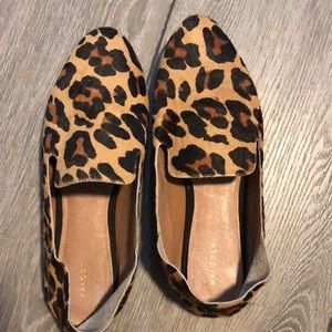 Leopard print flats